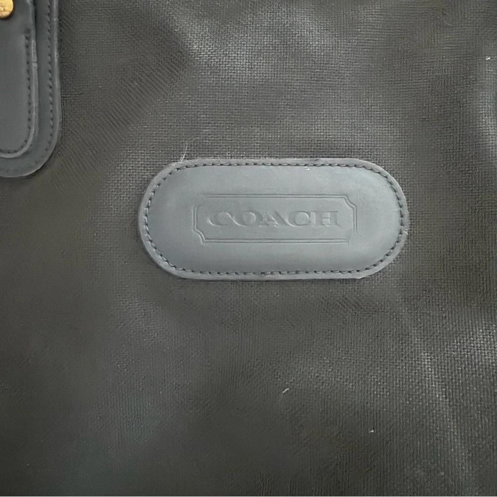Coach Boston Vintage 1995 Black Triple Level Carryall Suitcase Made in the USA!